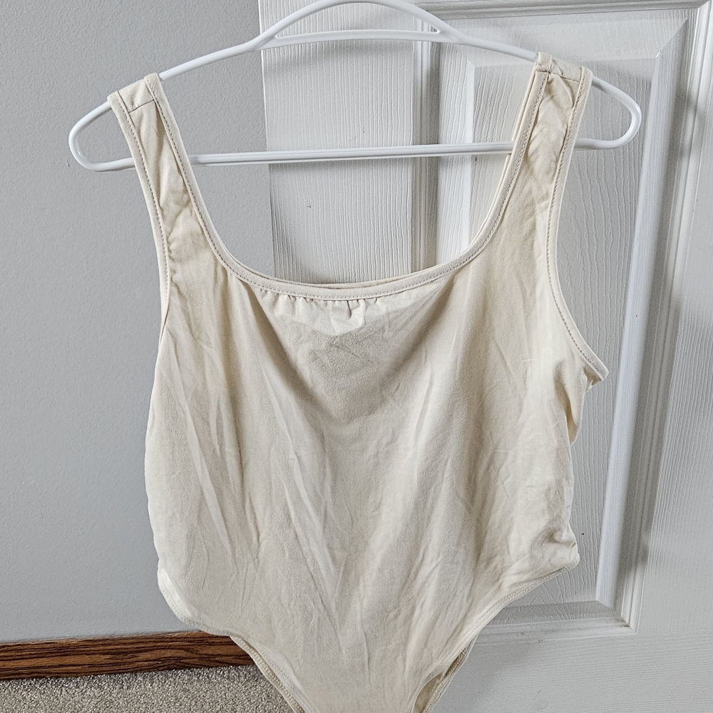 SHEIN Curve Cream Bodysuit